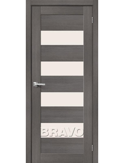 Межкомнатная дверь с экошпоном Браво-23 Grey Melinga/Magic Fog