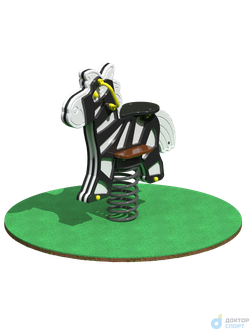 Качалка на пружине «Зебра»