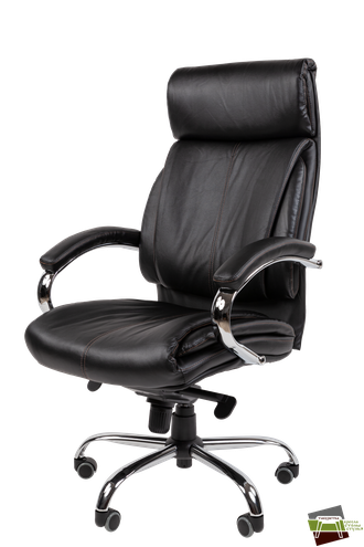 Офисное кресло Chairman CH423 кожа, черный