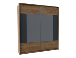 Спальня ЛИБЕРТИ - Шкаф-купе 1800 механизм РКМ-70 Дуб Крафт Золотой/Антрацит