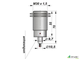 Индуктивный датчик цилиндрический с резьбой И26-NO/NC-NPN (М30х1,5)