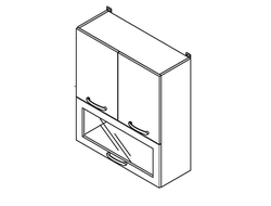 Кухонный Шкаф Равенна Шайн В80(В) модерн/925 модерн
