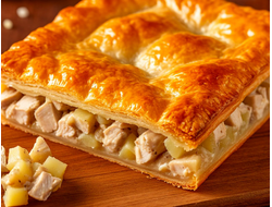 Пирог с курицей и картофелем