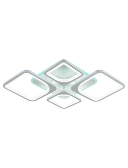 Люстра потолочная светодиодная Profit Light 8057/2+2 WHT 112W+8W RGB