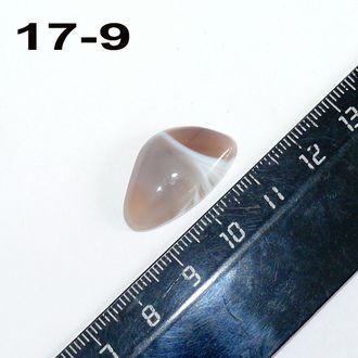 Агат натуральный (кабошон) тиман №17-9: 24*14*6мм