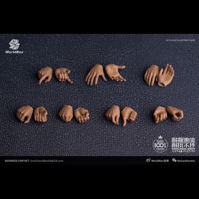 Набор сменных кистей 1/6 Hand sculpt version 2.0 - Worldbox