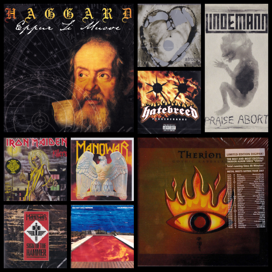 Haggard, Iron Maiden, Manowar, Red Hot Chili Peppers, Therion, Hatebreed, Lindemann, Das Ich