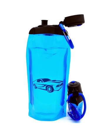 Складная бутылка для воды арт. B086BLS-1401 с рисунком