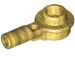 Bar   1L with 1 x 1 Round Plate with Hollow Stud, Pearl Gold (32828 / 6335111)