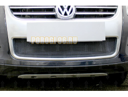 Защита радиатора Volkswagen Touareg I 2007-2010 black низ