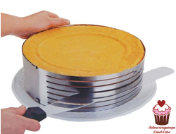 Форма раздвижная для нарезки бисквита 24-30 см выс. 8,5 см