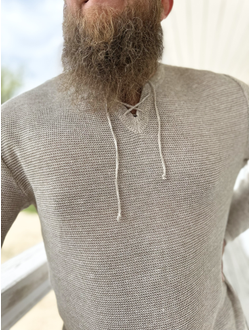 "Кольчужка" из вязаного льна