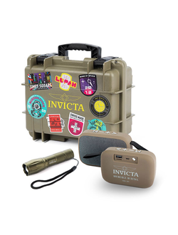 Кейс Invicta на 2-е часов с фонариком и колонкой Bluetooth