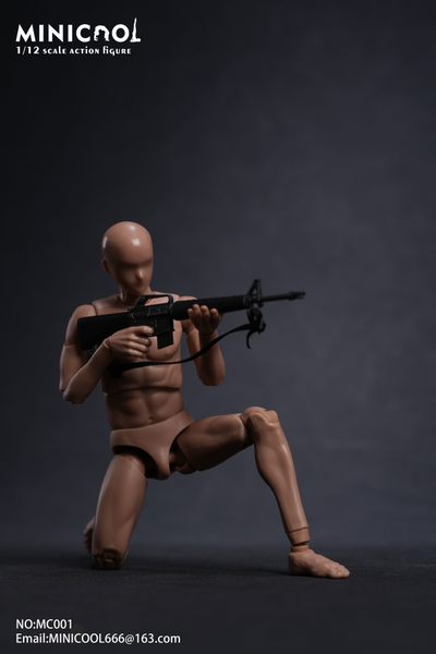 Мужское тело с фиксированной шеей - Коллекционная фигурка 1/12 scale 6-inch action figure male body (MC006) - MINI COOL