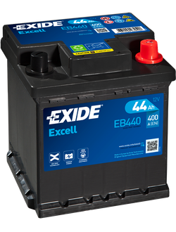 АККУМУЛЯТОР АВТОМОБИЛЬНЫЙ EXIDE EXCELL EB440 R+ 44Ah 400А (En)