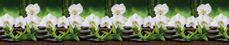 Фартук АБС Белая орхидея 3,0м*0,6м