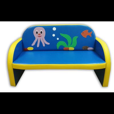 Мягкий каркасный диван для ДОУ