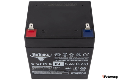 Тяговый аккумулятор RuTrike 6-GFM-5 (12V5A/H C20)
