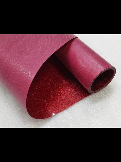 Термопленка "SEF" серия FLEXCUT GLITTER 05 RED, 350 мкм