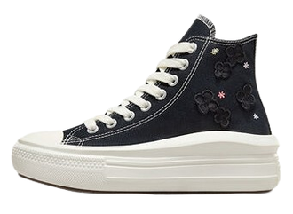 Кеды Converse All Star Chuck Taylor Move Platform 3D Flowers Black