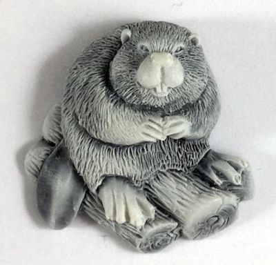 Брелок БОБЕР, литьевой мрамор.ОПТ