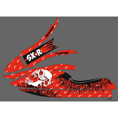 Наклейки на Гидроцикл kawasaki JET SX-R 800 #1572