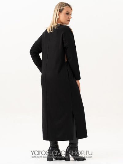 Женское трикотажное платье с имитацией верхнего сарафана