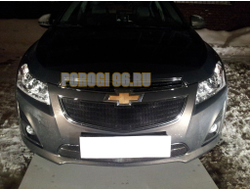 Защита радиатора Chevrolet Cruze 2013- black низ