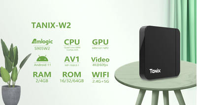 Смарт ТВ приставка  Tanix W2  4/64 Gb