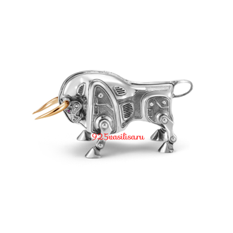 Колокольчик "WMB 21" White Metal Bull (Белый металлический бык)