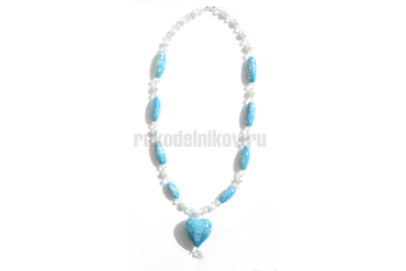 колье из полимерной глины