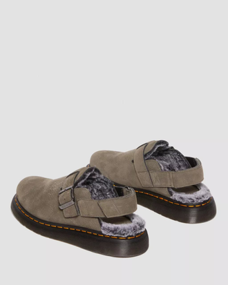Fur lined mules sales