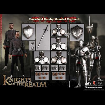Рыцари (набор из 2 фигур) с лимитированными аксессуарами - КОЛЛЕКЦИОННАЯ ФИГУРКА 1/6 scale Action figure DIE-CAST ALLOY 1/6 SERIES OF EMPIRES - KNIGHTS OF THE REALM - HOUSEHOLD CAVALRY MOUNTED REGIMENT (DOUBLE FIGURE SET) (SE038) - COOMODEL