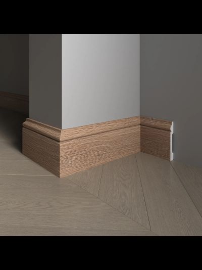 Напольный плинтус Decor-Dizayn 005-90SH, влагостойкий, ударопрочный, 2,4 метра