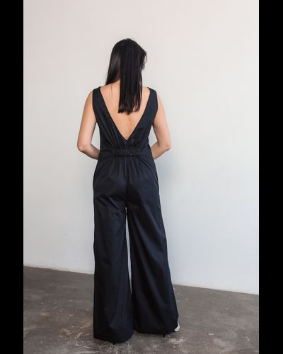 Комбинезон из плотного итальянского хлопка (черный)