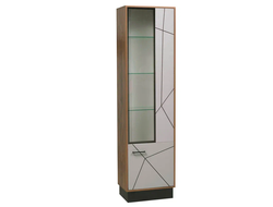 Гостиная ГАММА - Шкаф-пенал 54.01-01 правый Таксония/Черный/Грей