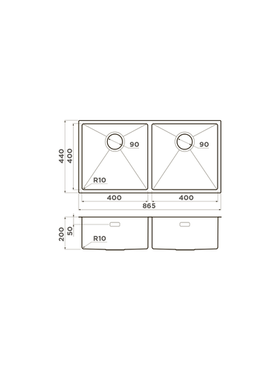 Мойка OMOIKIRI TAKI 86-2-U/IF