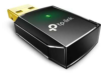 Сетевой адаптер TP-Link Archer T2U USB 2.0 Черный