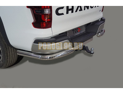 Защита задняя (уголки) 76,1 мм ТСС для Changan Hunter Plus 2023-
