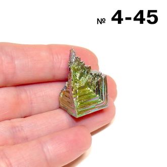 Висмут выращенный (кристалл) №4-45: 14,4г - 25*16*14мм