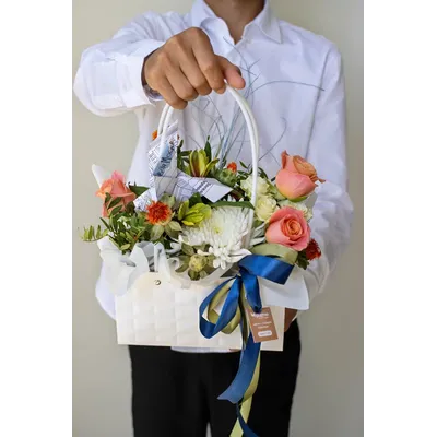 Цветочная композиция учителю / воспитателю № 854