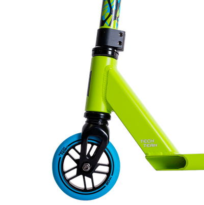 Трюковой самокат tech team DukeR 1.0 neon green 2024