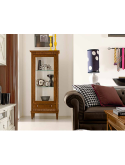 ВИТРИНА 1-ДВ С ПОТАЙНЫМ ЯЩИКОМ (L70*P41*H162) ART.16.69 DESIDERI TOSATO