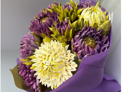 Букет из хризантем из зефира