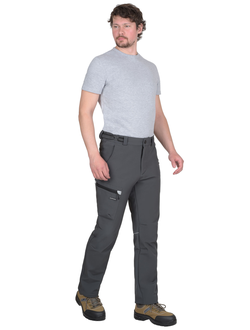 Брюки "СИРИУС-Спейс" софтшелл т.серые