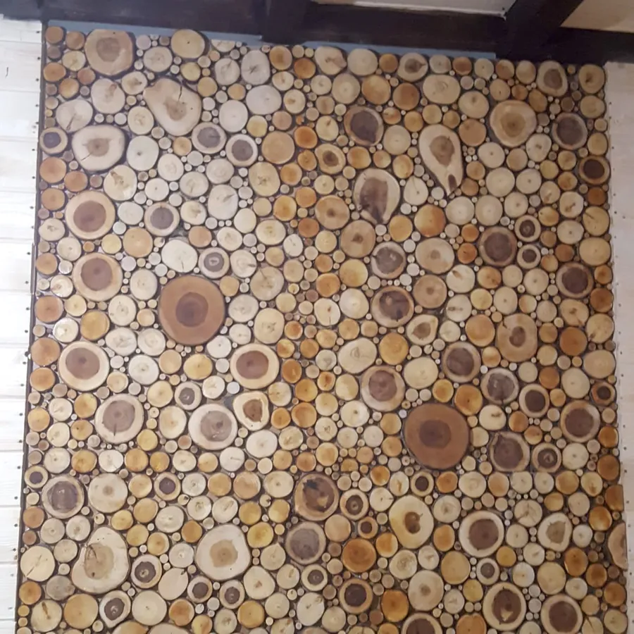 Панно из спилов дерева разных пород. Работа splcenter.com