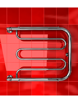 Полотенцесушитель ДВИН D 50x40 1"-1/2" С полкой Водяной
