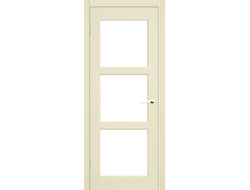 Дверь со стеклом Гранд 08, цвет панакота.