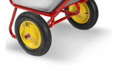 Тачка строительная ВАРЯГ-ТСт 110/2П, 2 колесная LUX П-образная ручка