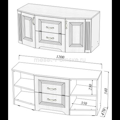 Тумба ТВ Версаль (1,20)